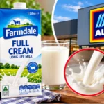 Aldi Farmdale full cream long life milk recall 2026