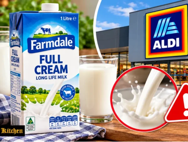 Aldi Farmdale full cream long life milk recall 2026