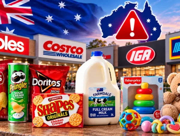 Australia Recalls- Arla Puddings, Aldi Milk and Baby Toys