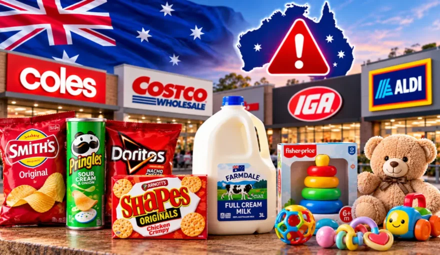 Australia Recalls- Arla Puddings, Aldi Milk and Baby Toys