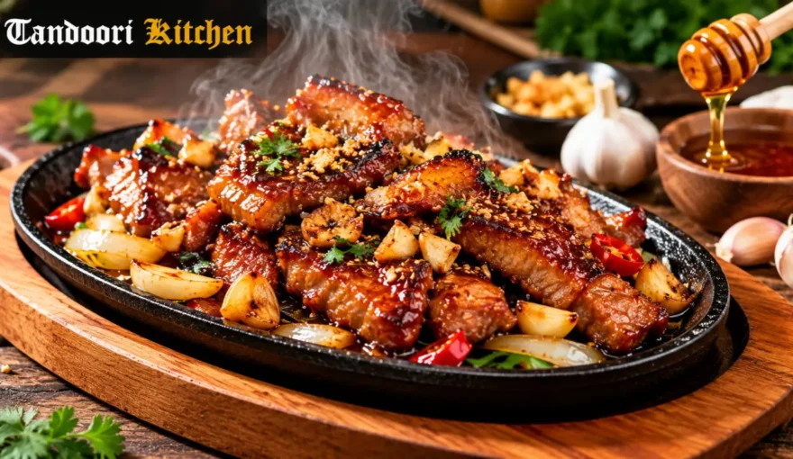 Sizzling Garlic Honey Pork