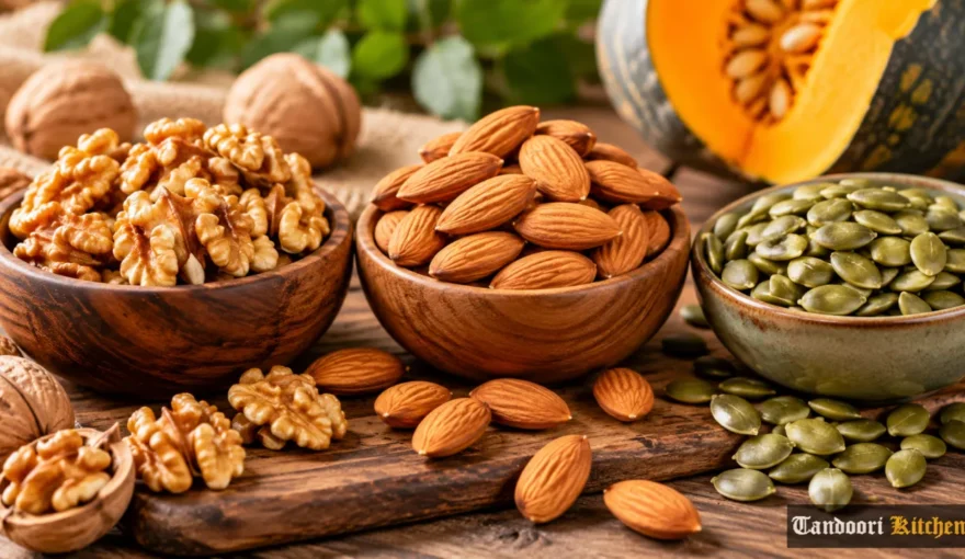 Walnuts vs Almonds vs Pumpkin Seeds